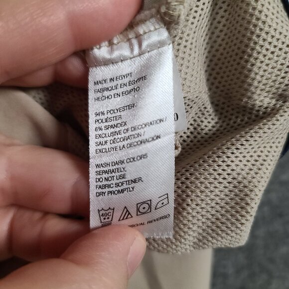 Izod Golf Men's 40x30 Beige Flat Front Stretch Performance Golf Pants - Picture 10 of 16